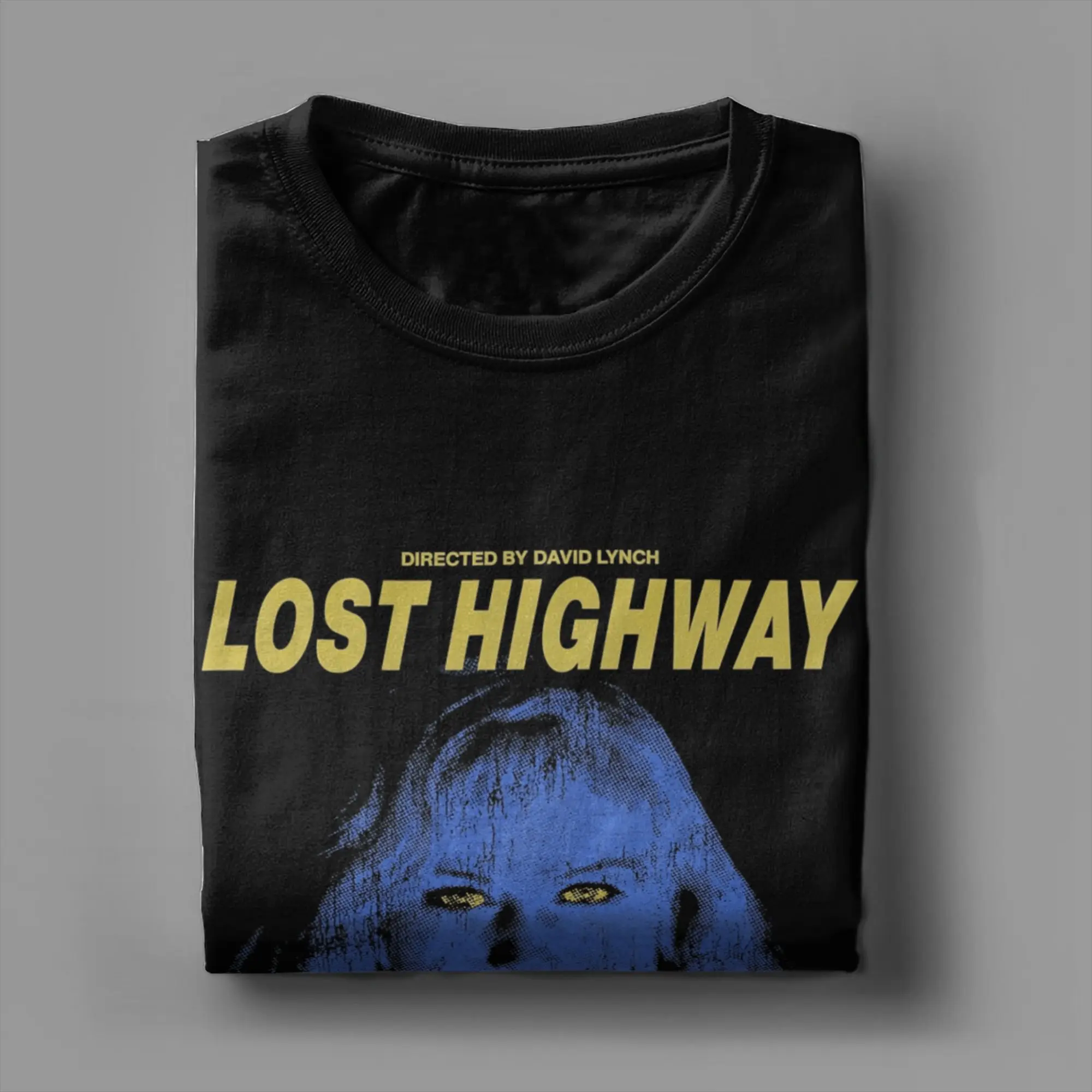 فيلم المفقودة الطريق السريع تي شيرت الرجال عادية القطن الخالص تيز س الرقبة قصيرة الأكمام تي شيرت 4XL 5XL 6XL الملابس