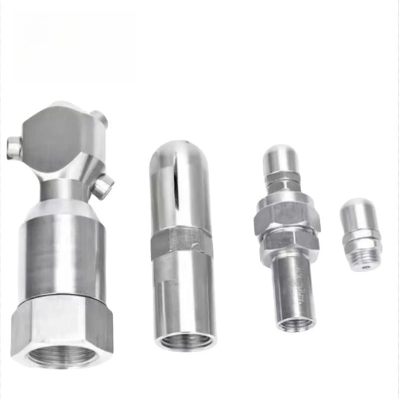 

NEW Fan nozzle 360 degree automatic rotation high pressure stainless steel bottle cleaning industrial nozzle spray fan conical