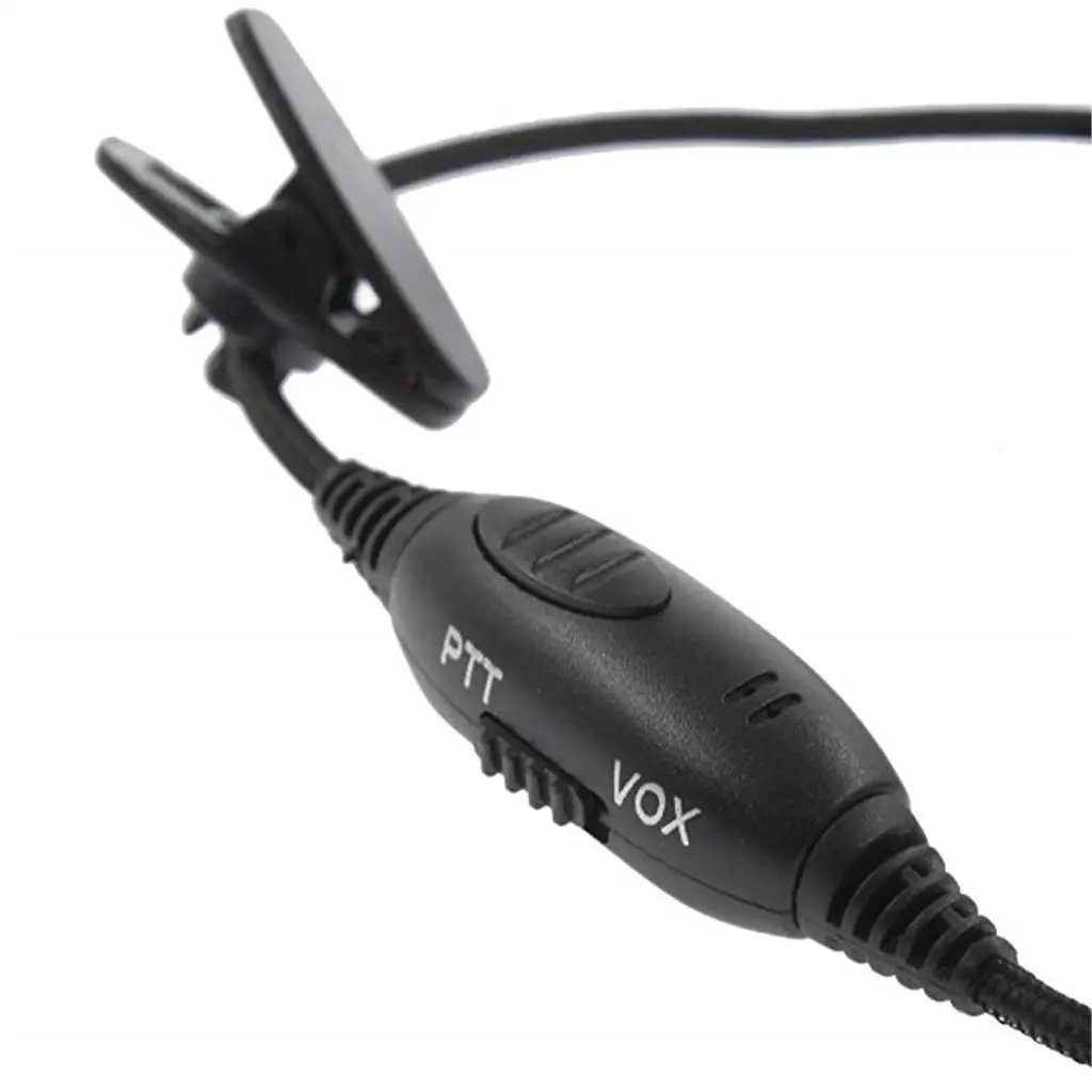 Wired Overhead Headset Noise Cancelling Earpiece with Microphone for Covert Security Applications in Hotels Clubs