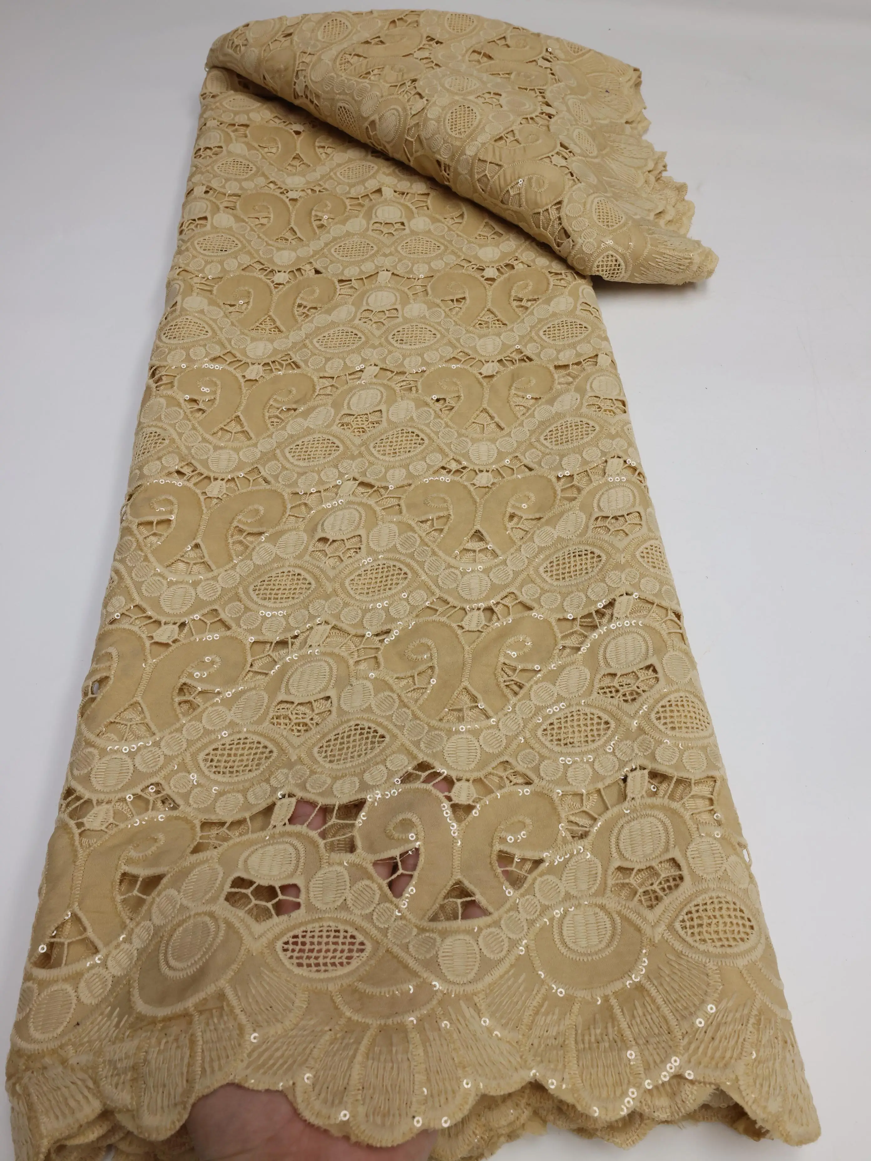 

African Sequins Milk Silk Lace Fabric 2025 High Quality French Tulle Milk Silk Lace Nigerian Lace For Women Party Dresses