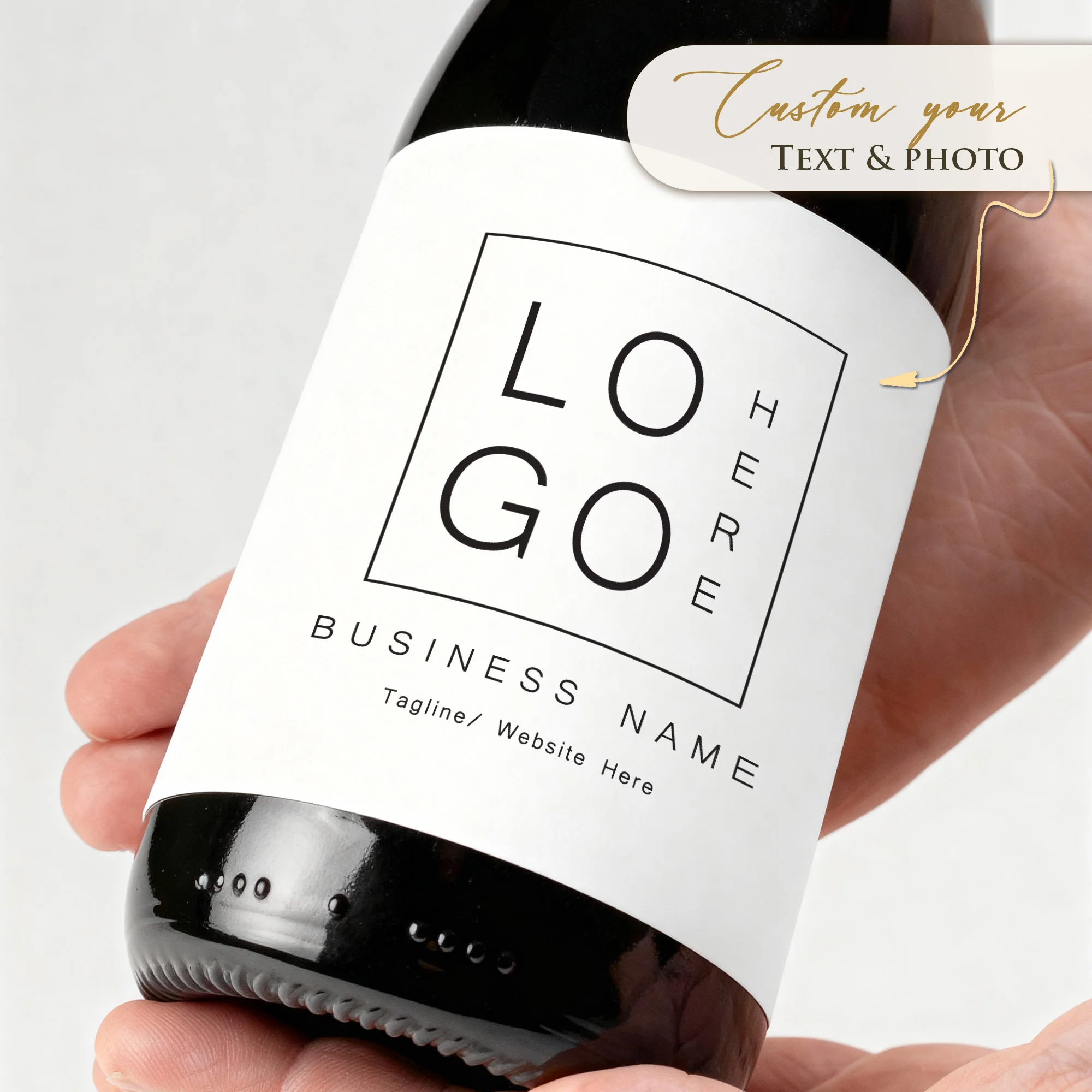 Custom Luxury Embossed Aluminum Curled Pattern Waterproof and Scratch-resistant Red Wine Label Stickers