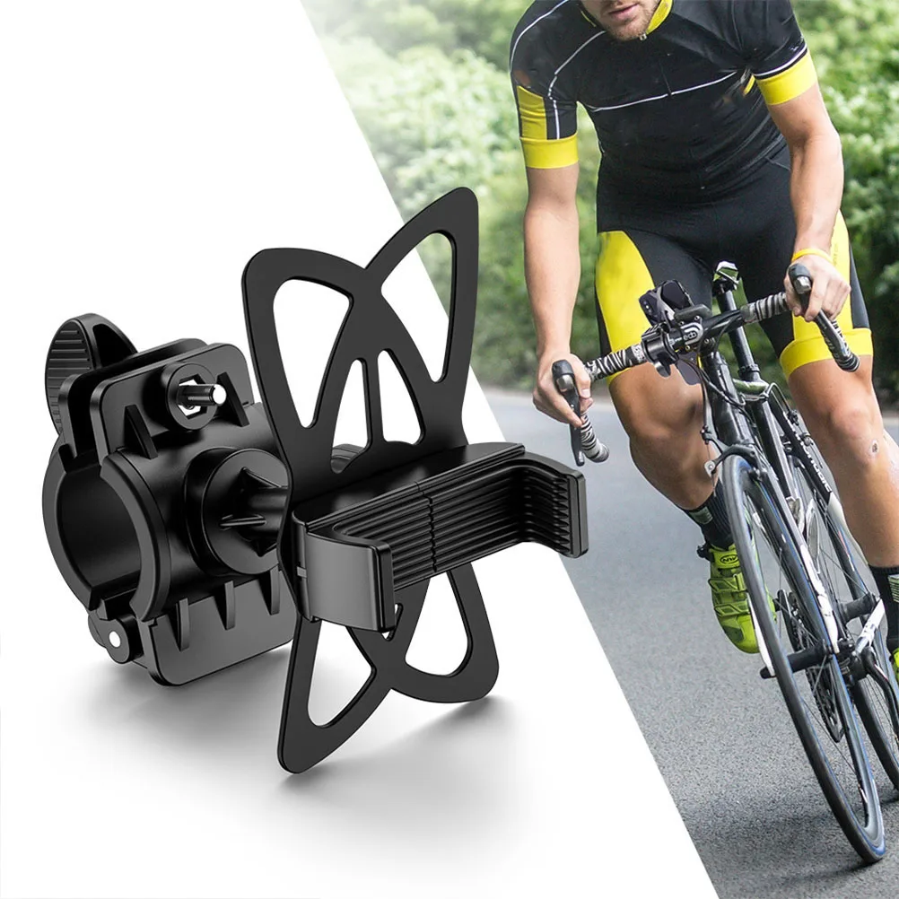 

1Pc Premium Phone Holder for Bicycles Easy Install Handle Bar Support Bike Stand Navigator Accessories Black