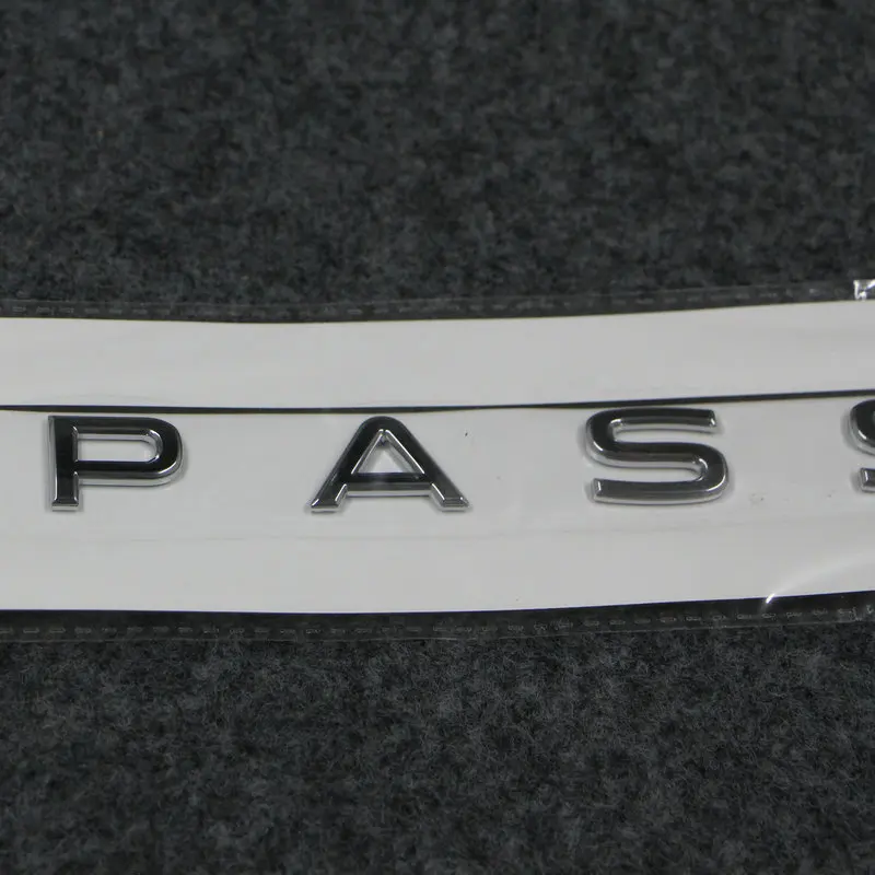 Apply to Passat B8 Tailgate label Trunk letter label ABS plastic silvery