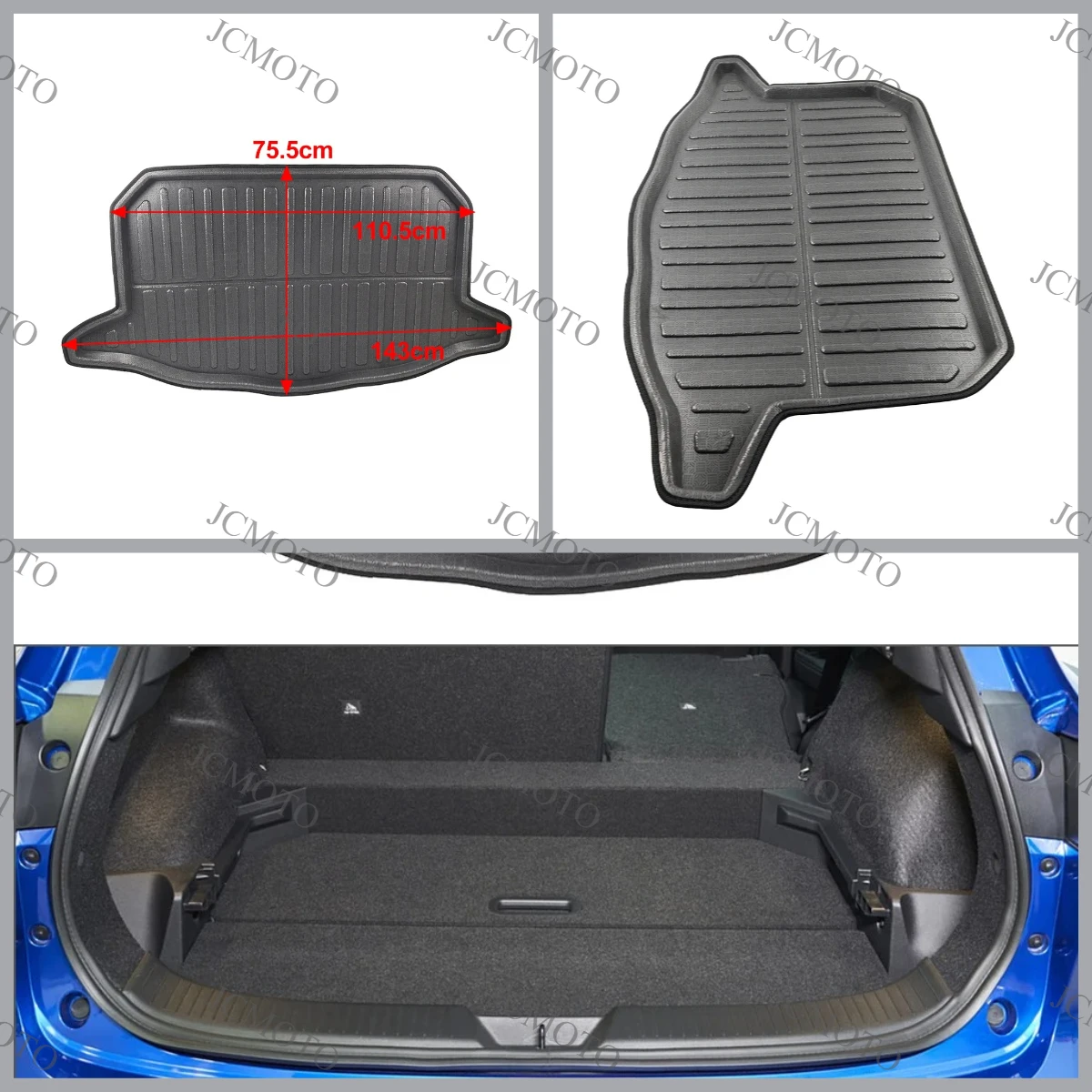 Accessories Only For Lower Floor Position Car Boot Liner Eear Trunk Cargo Mat Luggage Tray For Nissan Qashqai J12 2022 2023 2024
