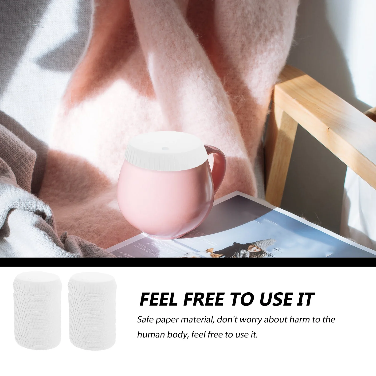 

100Pcs Disposable Dustproof Cup Covers Food-Grade Paper Lids for Mugs Wine Glasses Small Bowls Leakproof Accessories