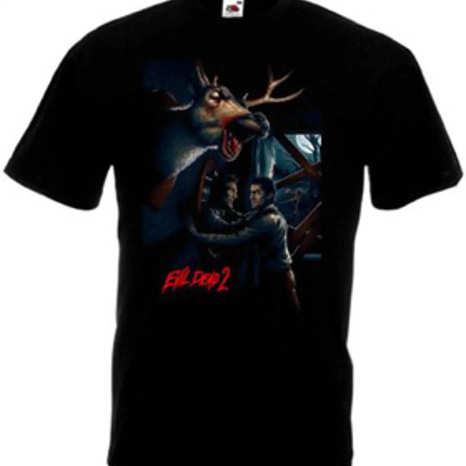 Camiseta Evil Dead 2 v 9 negra cartel de película terror todas las tallas S 5XL vintage Washed Soft Stylish designer clothes