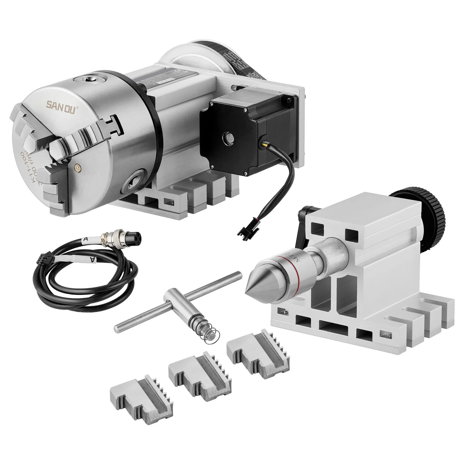 SucceBuy Dividing Head K11-100mm 3-Jaw Chuck 2.6