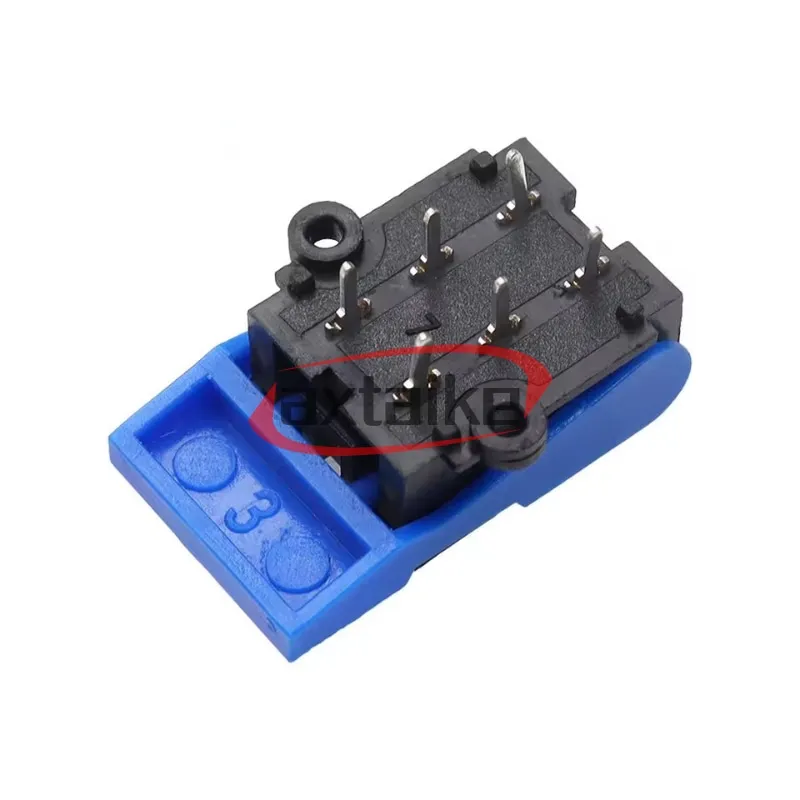 10PCS 6Pin Telephone Hook Switch/Reed Switch Retainer Blade Repair Parts for Doorbell/Intercom/Telephone Blue