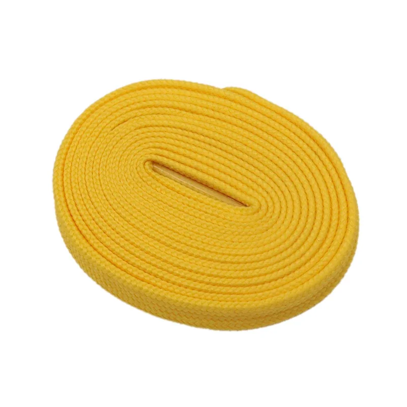 Weiou Laces 7MM Vitality Orange Yellow Shoe Laces Double-Layer Polyester Casual Shoelaces 2023 New Arrival Unisex Kids Adults