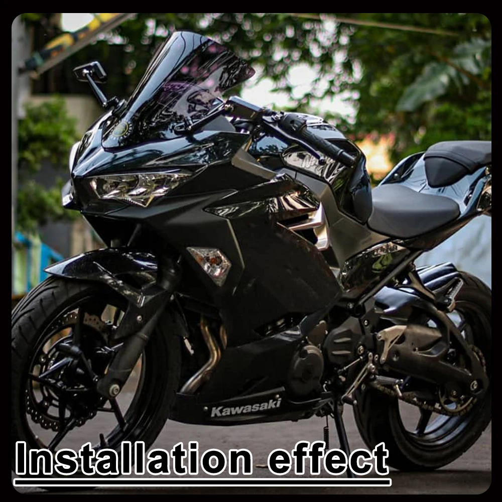 Sportbike Mirrors for KAWASAKI NINJA250 / NINJA400 / NINJA500 / ZX-25R / ZX-4R / ZX-4RR  Has Anti-glare Function Aluminum Alloy