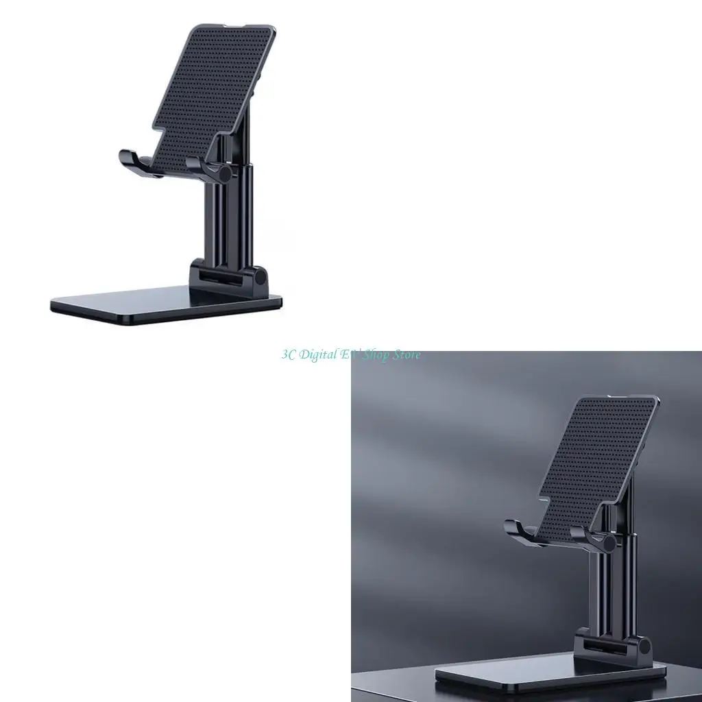 E74D Adjustable Foldable Cell Phone Stand Holder for Desk,Universal Compatible from 12.9 to Small Smartphone