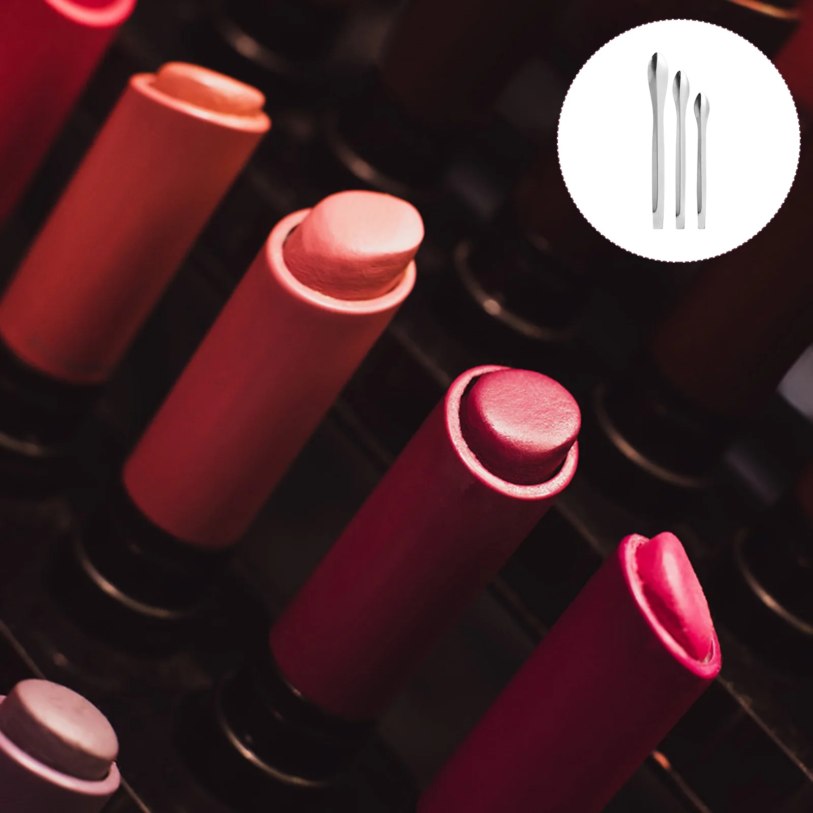 

18pcs Lipstick Spoons Stainless Steel Dispenser Scoops Beauty Tools Packaging Subpackaging Cream Lotions Teaching Equipment