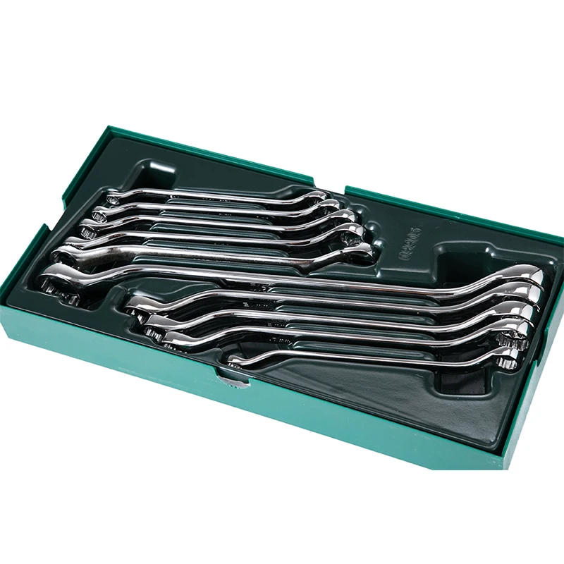 SATA-09905 10 pcs double box end wrench car repair tool sets professional mechanic tool set