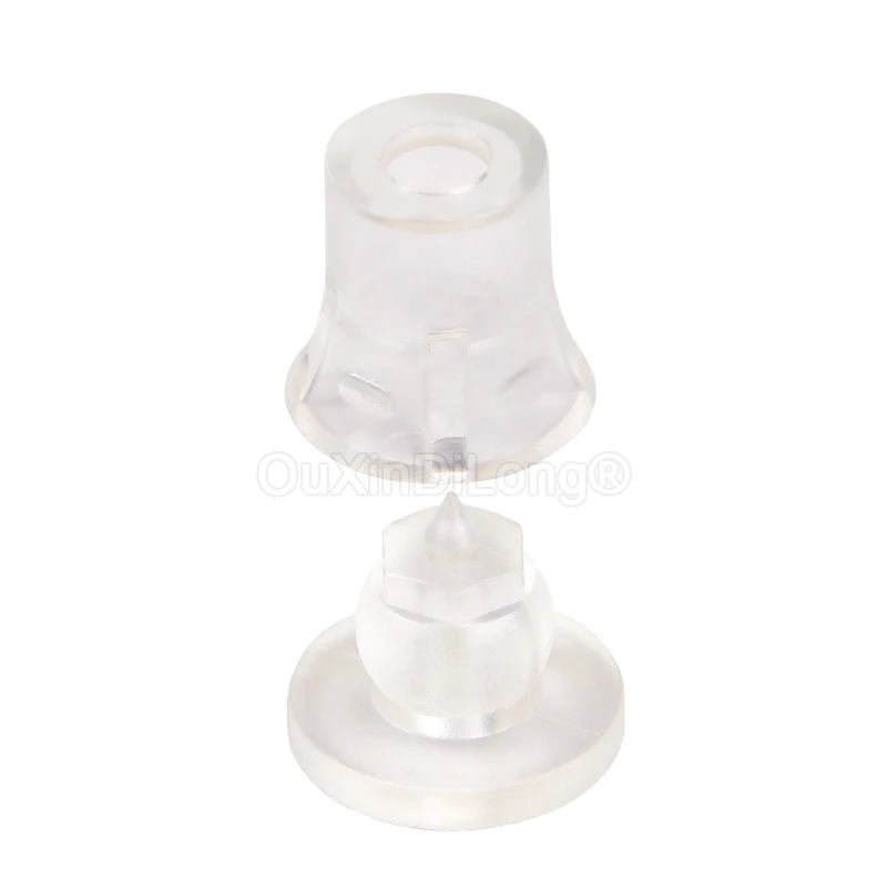 Imagem -02 - Invisible Acrílico Clip Unhas Standups Escondidos Publicidade Parafuso Signage Wall Mount Novo 100 Pcs