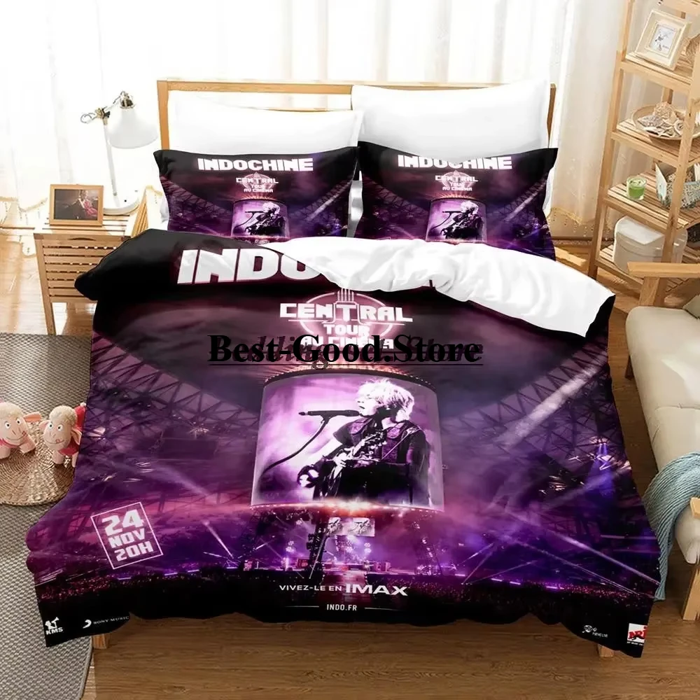 Indochine Rock Bedding Set Single Twin Full Queen King Size Bed Set Aldult Kid Bedroom Duvetcover Sets 3D Bed Sheet Set