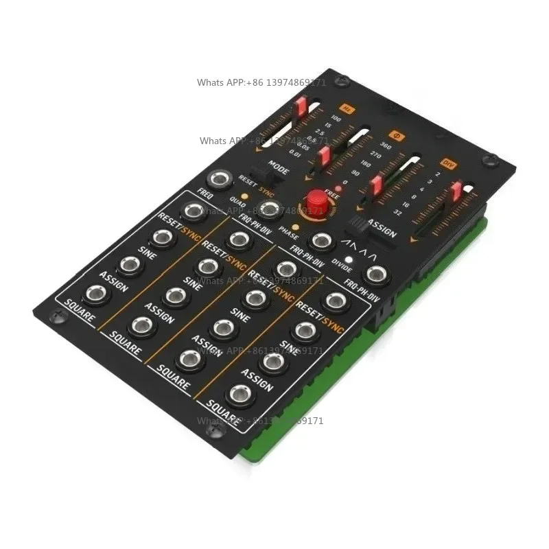 FOUR LFO Quad LFO with Assignable Waveforms 4 Controls and Switches for Eurorack Modular Synthesizer