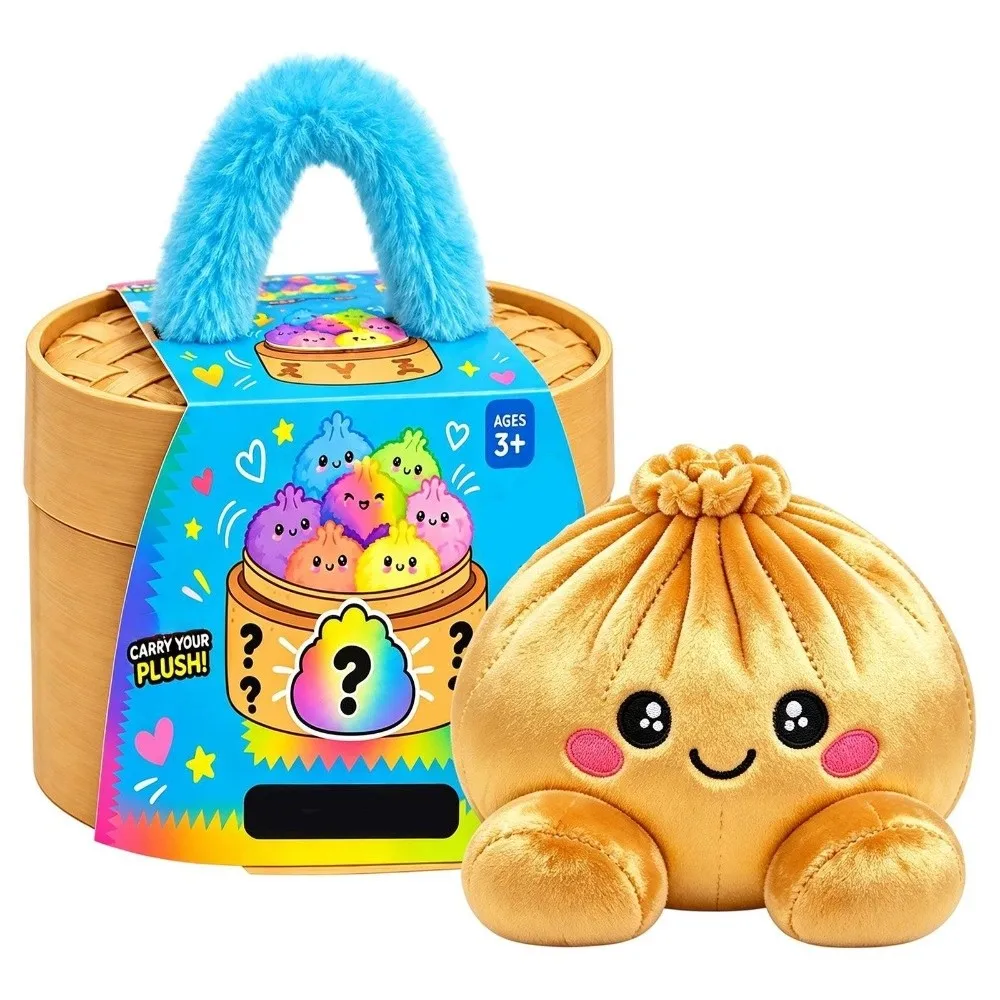 New Soft Dumpling Squishies Stress Relief Steamer Box Steamed Bun Pillow Fidget Dumpling Cute Smiling Face