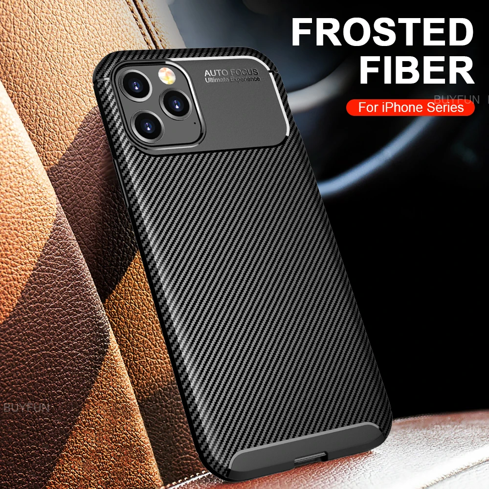 Fibra De Carbono Padrão Phone Case Capa, Protetor Shell, Shell, iPhone 16 Pro Max, iPhone 16Plus