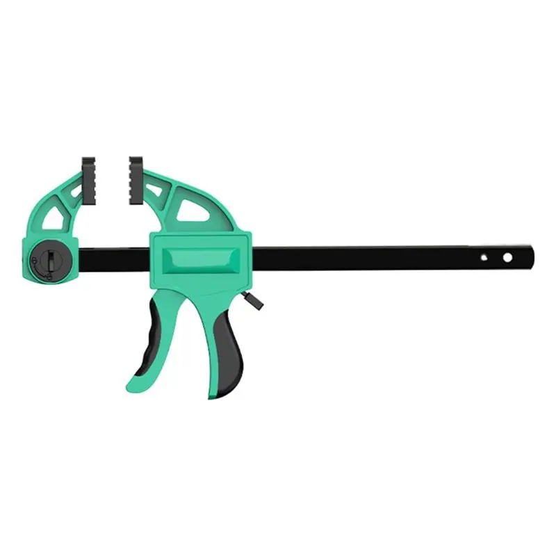 FYBL-Portable 12Inch Woodworking Clamp Club Grip Ergonomic Design Quick Ratchets Release Clip Tool Work Clamp Hand Tool
