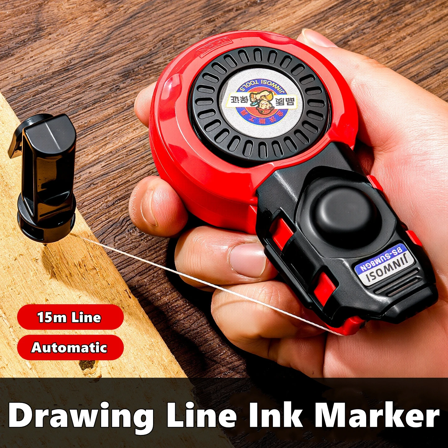 Construction Measuring Tools Plastic Automatic Carpenter Manual Ink Marker Duct Woodworking Chalk Line Carpenter Ink Markers