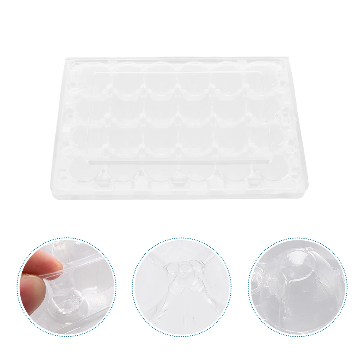 

12 Pcs Egg Cartons Reusable Quail Tray Deviled Holder Dispenser Refrigerator Trays Containers for Food