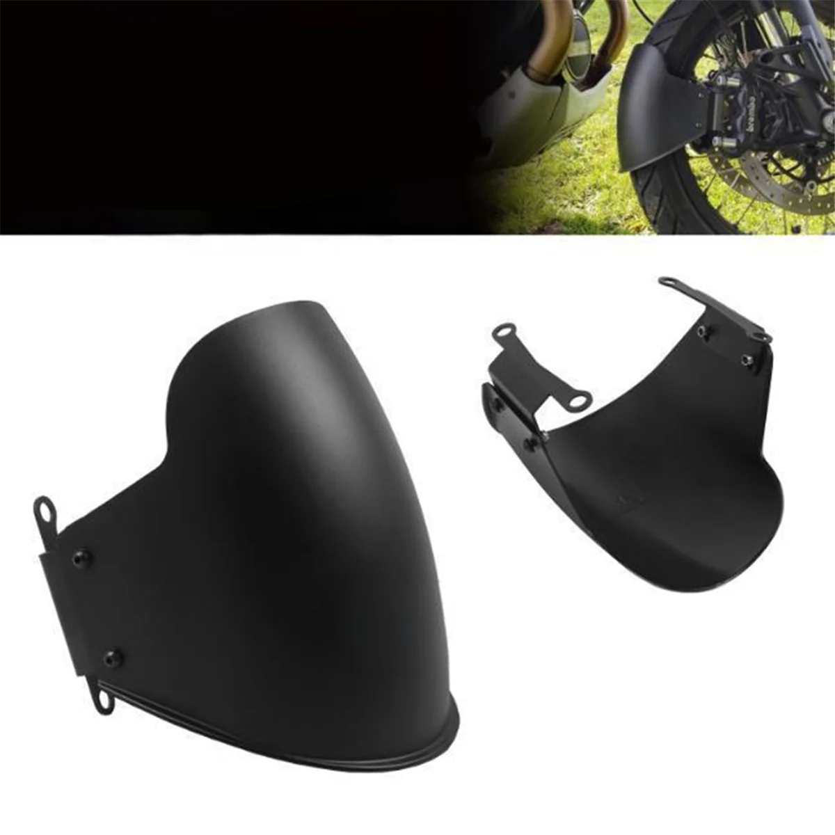 GOODT37C Motorcycle Front Fender Cover Mudguards Extension Cover for Moto Guzzi V85TT 2019-2024 Motorcycle Accessories