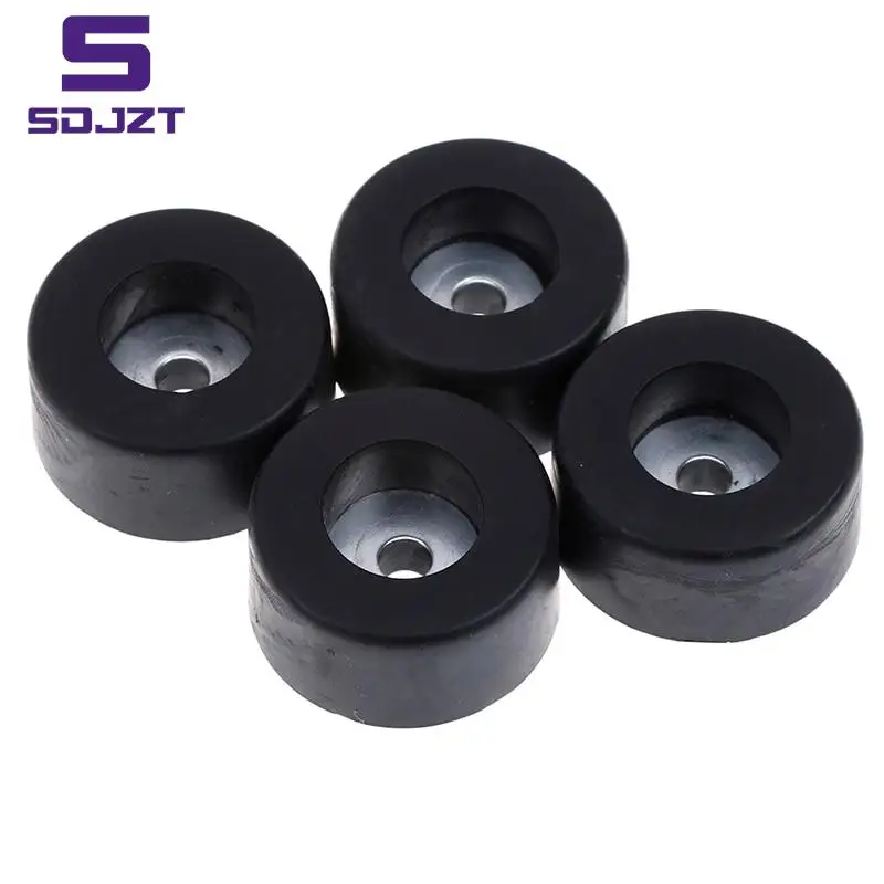 4 Pcs Speaker Feet Pad Cushion Rubber Feet Damper Pad Base 38X20mm Anti-slip Pads with Iron Sheet