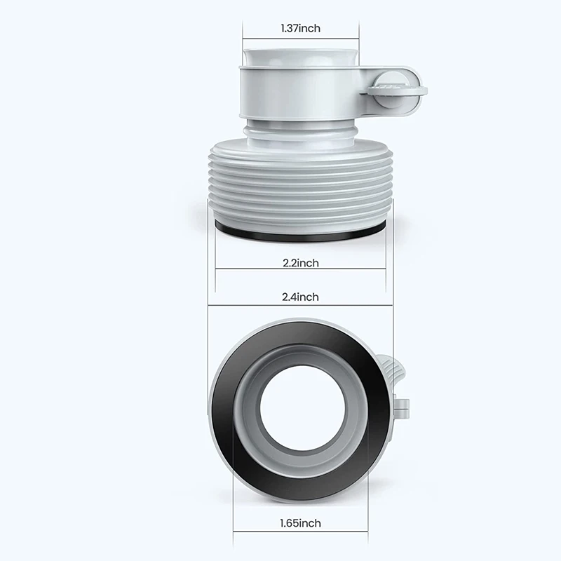 Pool Hose Adapter Replacement Threaded Swimming Pool Plunger Converter Clamp On Fittings Connection Upgrade Filter Pump Parts