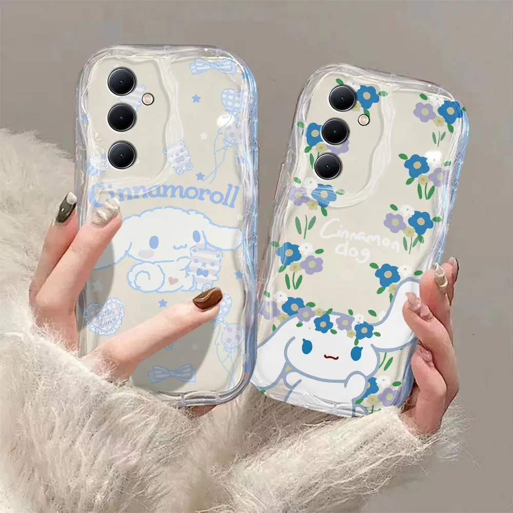 

Sanrio Cinnamoroll 3D Wave Case For Samsung A73 A72 A71 A55 A54 A53 A35 A34 A33 A25 A24 A23 A15 A14 A13 A05 A04 A03 4G 5G Cover