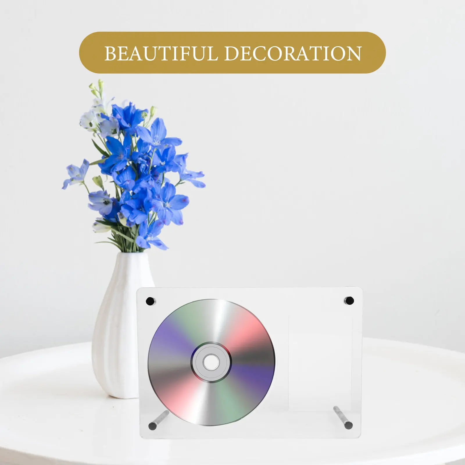 Premium Acrylic Dvd Stand Rack Lightweight Exquisite Workmanship Cd Display Stand for Artwork Plant Specimens New Year Valentine