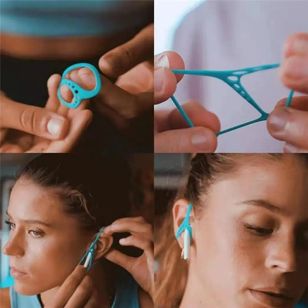 

2pcs Silicone Earphone Protective Clip Anti Drop Non-Slip Silicone Earbud Covers Prevent Falling Off Headphone Pads