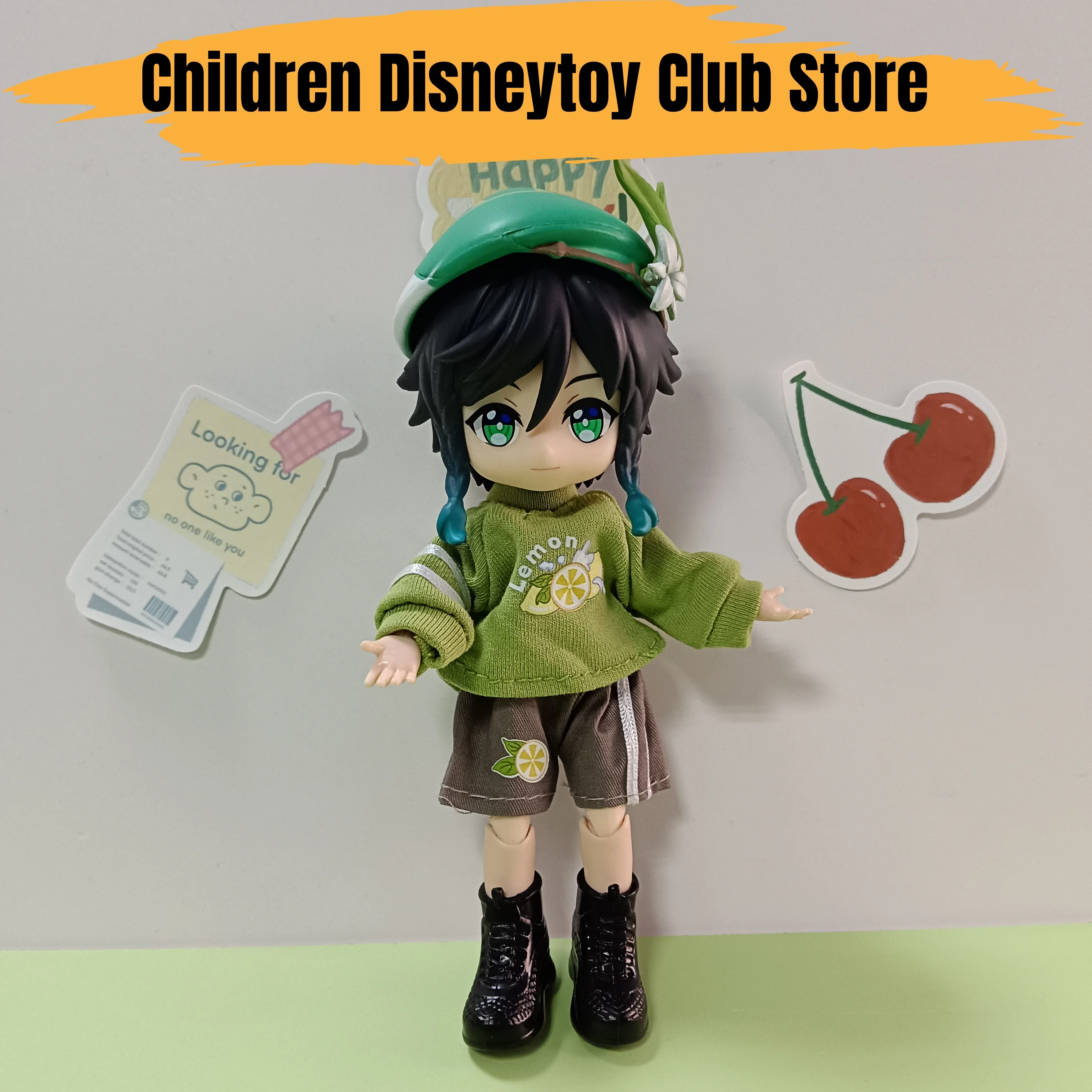 

Ob11 1/12 Genshin Impact Аниме Venti BJD Модель Кукла Фигурка Модель Фигурка Украшения Игрушки Зеленый Костюм Игрушки