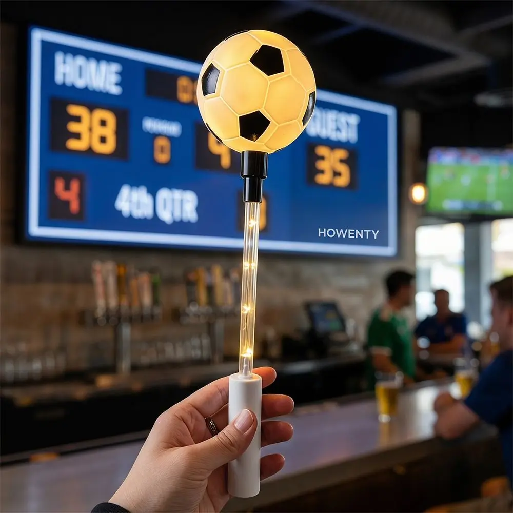 

LED Glow Football LED Glow Sticks Reusable Football Shape Soccer Shaped LED Glow Wand Flashing Light Creative Design
