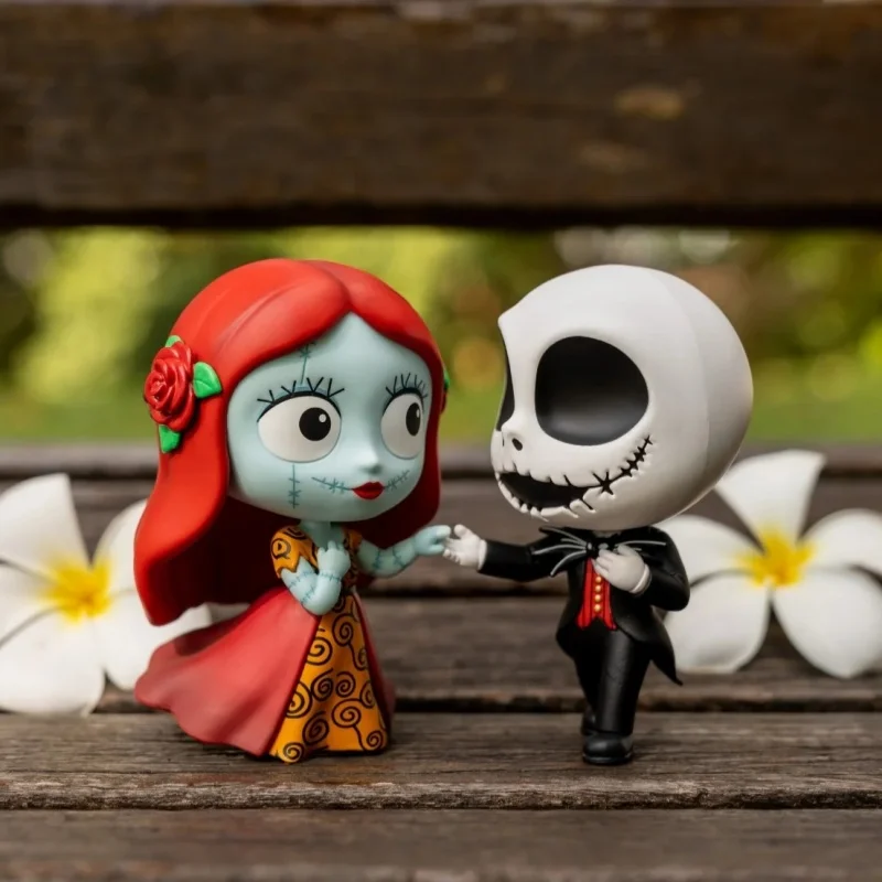 

Hot Toys Original The Nightmare Before Christmas Sally Skull Jack Mini Collection Doll Set Dancing Version Sitting Version Gift