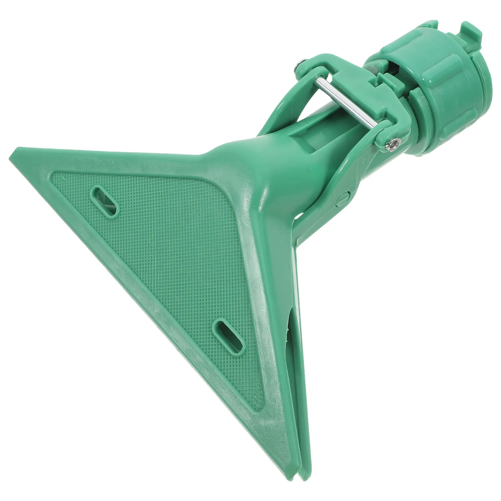 Heavy Duty Plastic Mop Head Clamp for Bathroom Kitchen Office Commercial Cleaning Extendable Rod Grip Towel Rag Holder Floor Mop
