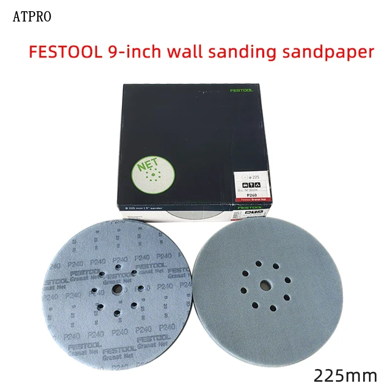 

240 Grit FESTOOL Blue 9 Inch 225mm Sandpaper Wall Grinding 203318 Garnet