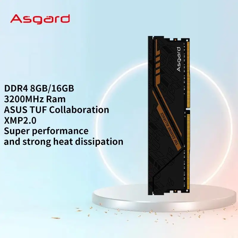 To Asgard TUF Series Co-brand DDR4 RAM PC 16GB 32GB 3200MHz 3600MHz RAM for Desktop Udimm