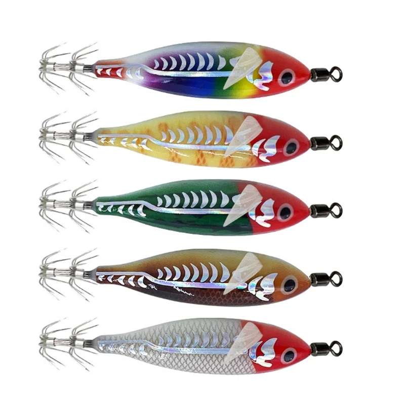 5Pcs Artificial Shrimp Cuttlefish Hard Fishing Baits for Enhances Attraction Fishing Lures Set for Fishing Experiences