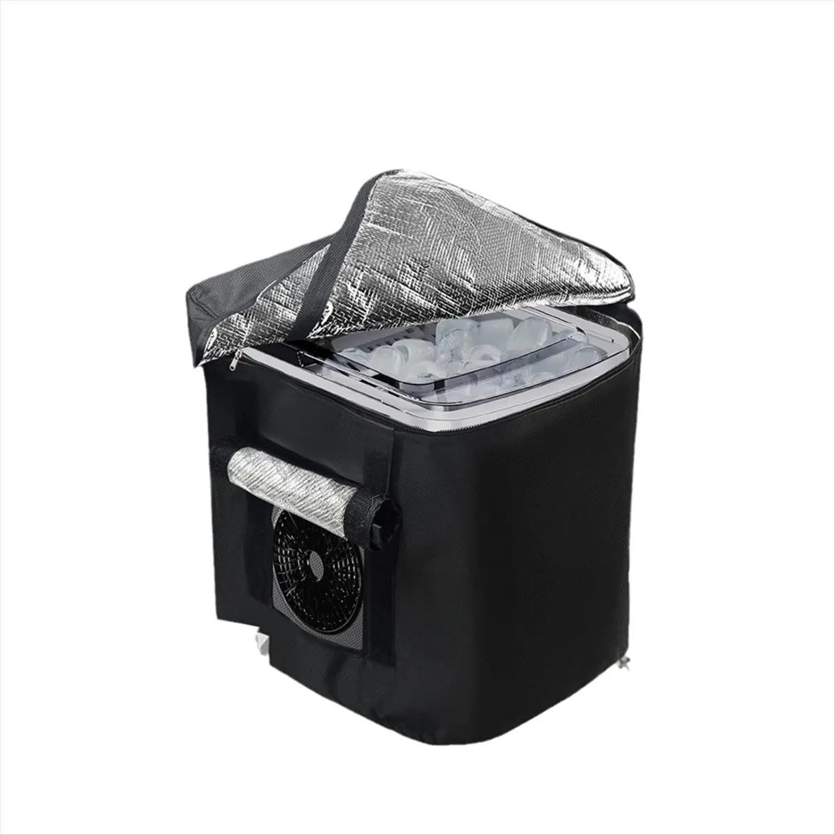 A45I Ice Maker Insulation Cover Countertop Ice Maker Cover with Cold Snap Foil Layer Cold Insulation & Thermal Insulation