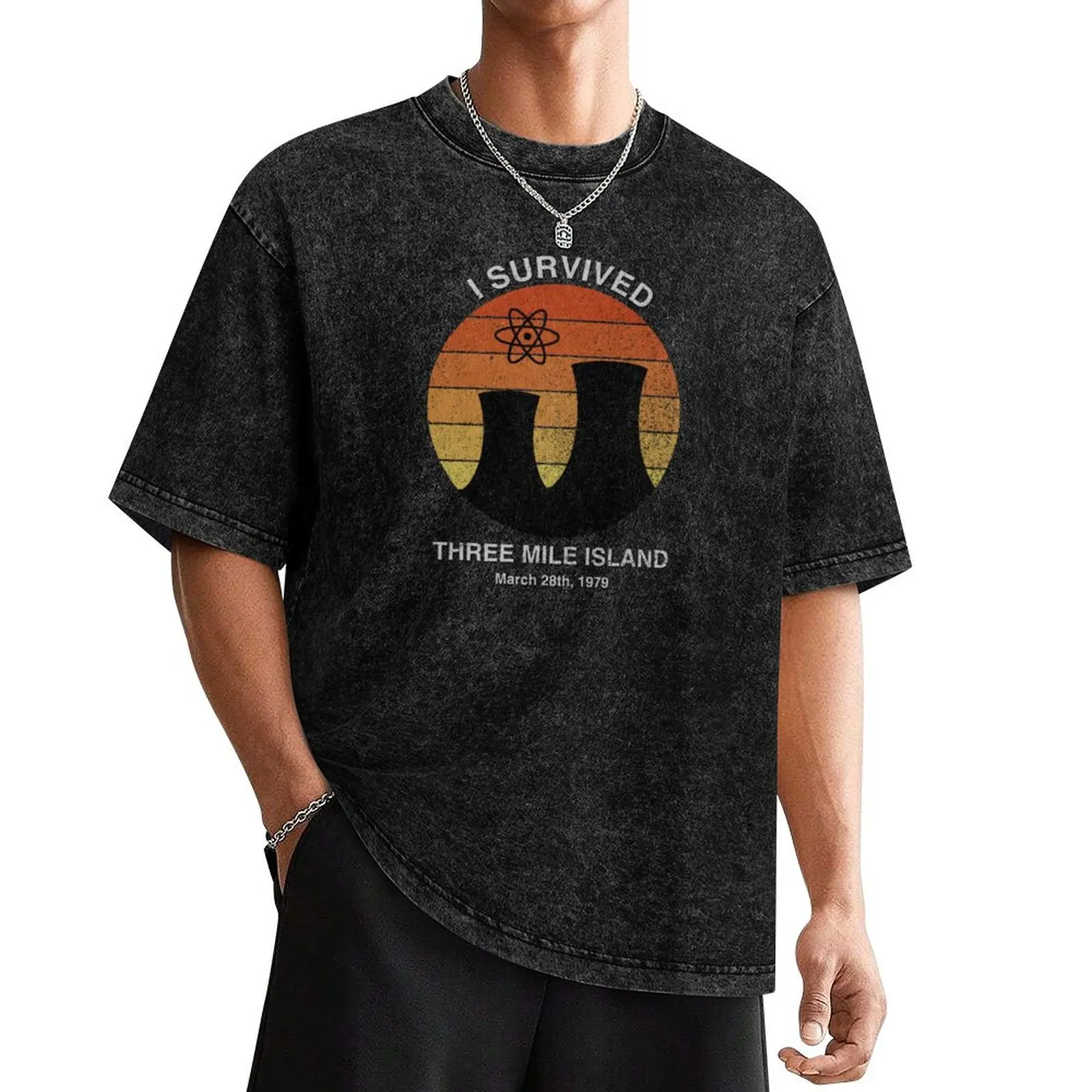 

I Survived Three Mile Island T-Shirt quick drying man t shirt plain t shirts men