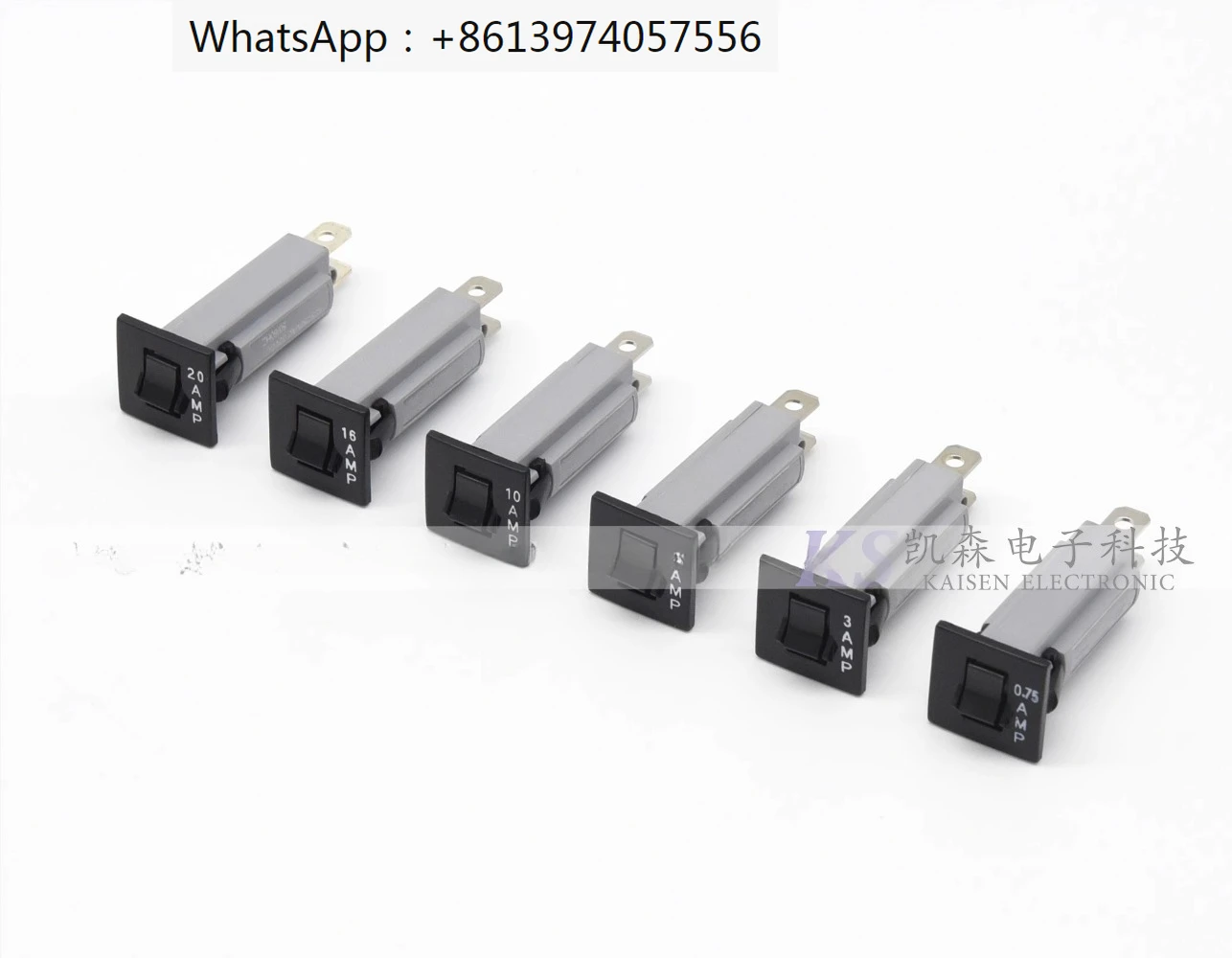 5 Pack 92 Series 0.75A1A2A3A5A6A10A15A20A Overload Protector 0.25A-25A