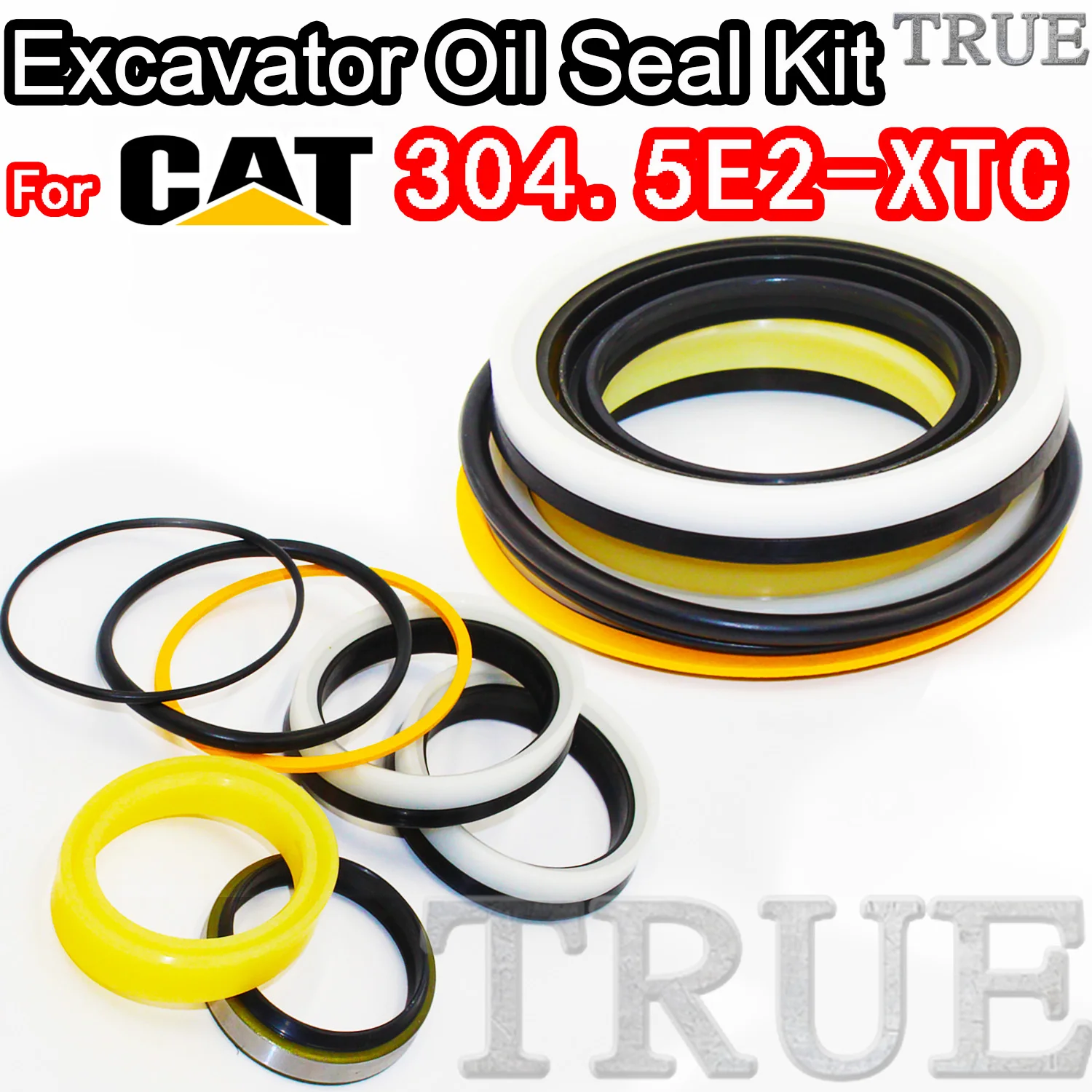 

For 304.5E2-XTC Caterpillar Oil Seal Excavator Repair Kit 304.5E2 XTC Piston Rod Shaft Replacement Dust Bushing FKM High Quality