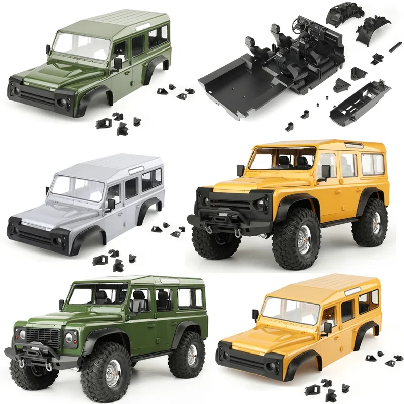 5 Door Body RCDream 313mm Wheelbase Car Shell Interior for 1/10 RC Crawler Car Traxxas TRX4 Defender Camel Cup RD110 Wago