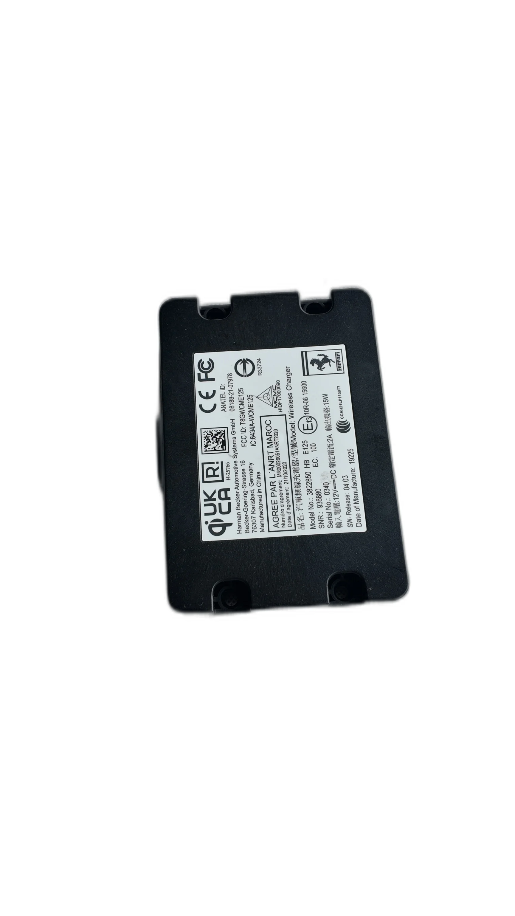 Ferrari 296 GTB Roma Wireless Charger Genuine Part 936880