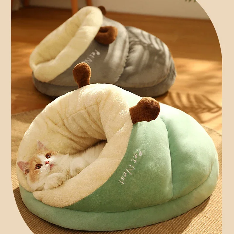 

New 2023 Pet Warm Thickened Nest Slippers Series Cat Litter Mat Dog Autumn Winter House Beds For Cat