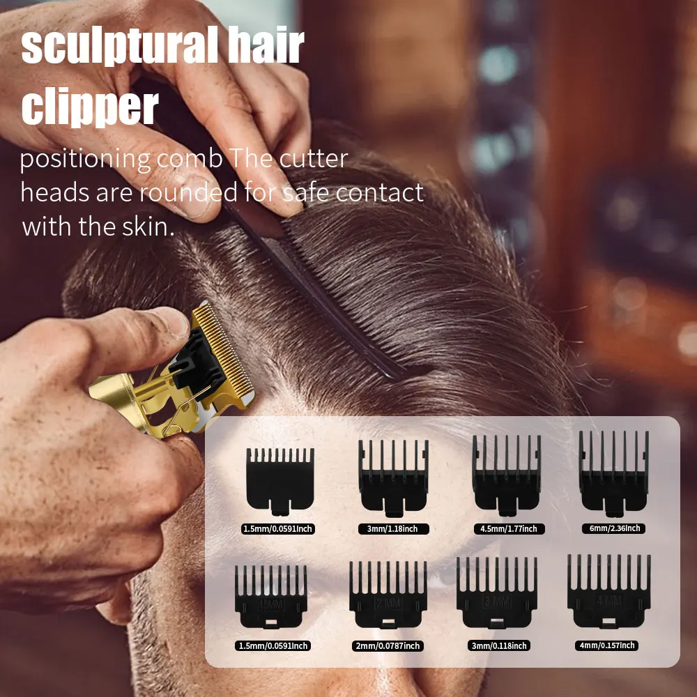 hiena Hair Trimmer Professional Electric Hair Clipper Trimmer Set For Men Rechargeable Cordless Electric Trimmer for Men