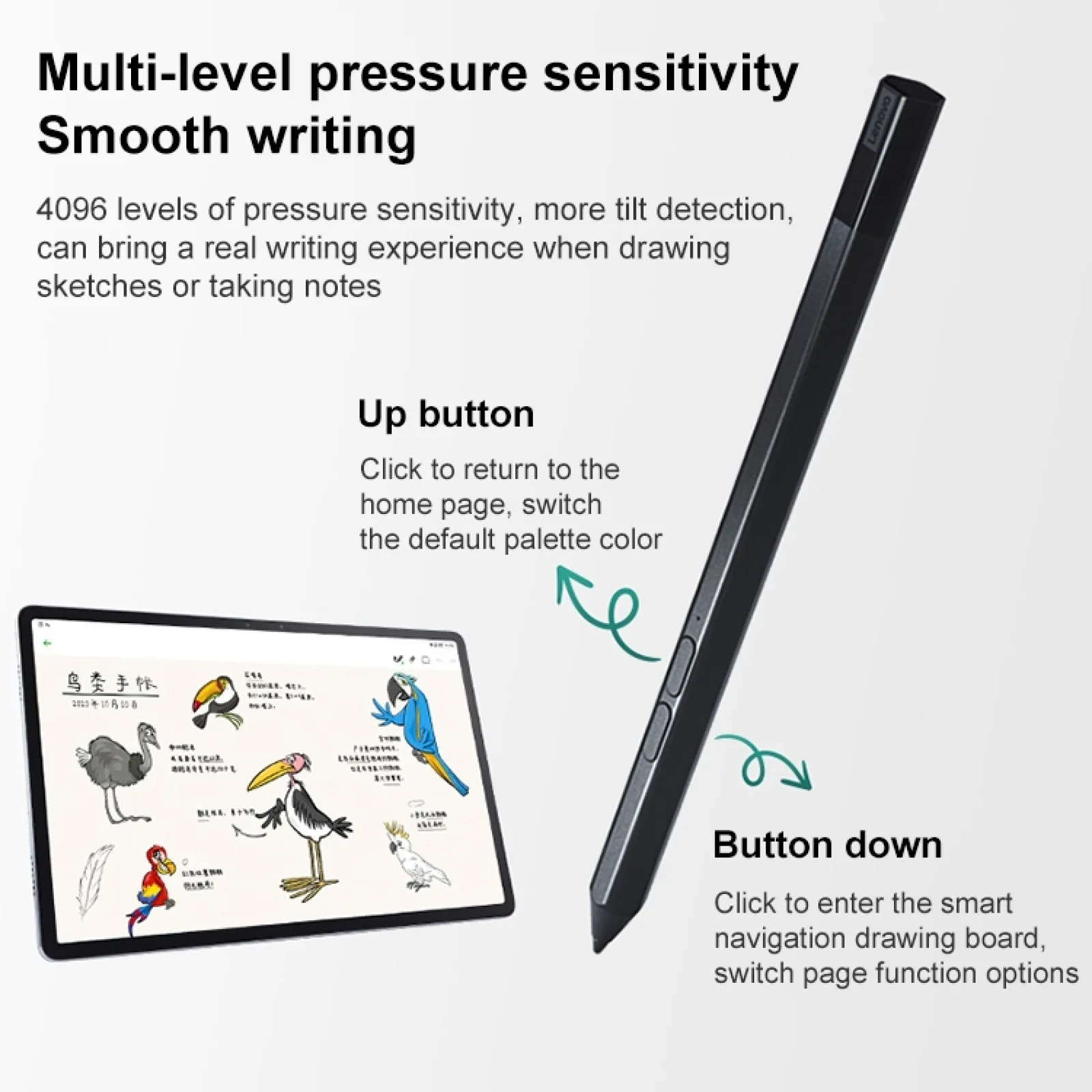 

Stylus pen for Lenovo Xiaoxin Pad/Pro Bluetooth stylus 4096-level pressure-sensitive active capacitive pen stylus