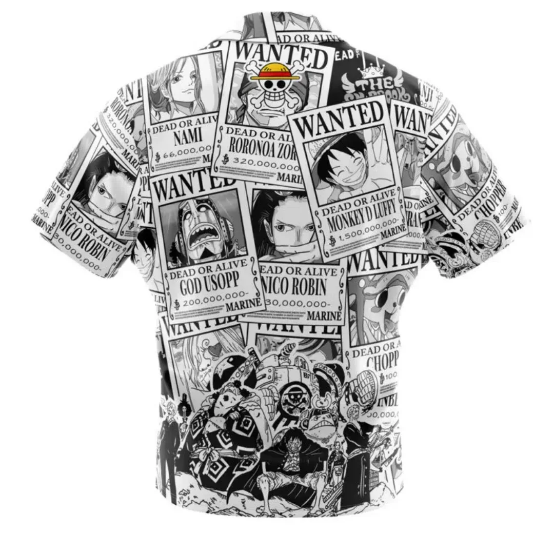 Herren Einteiler Hawaii-Hemd Luffy Nika Form Print Kurzarm Locker Lässig Anime Kinderkleidung Strand Urlaub Hemd Oberteil