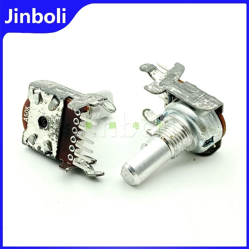 3PCS RV12 Type A50K Enkele Rij 6-pin Luidspreker Versterker Audio Cassette Speler Radio Volume Aanpassing Potentiometer