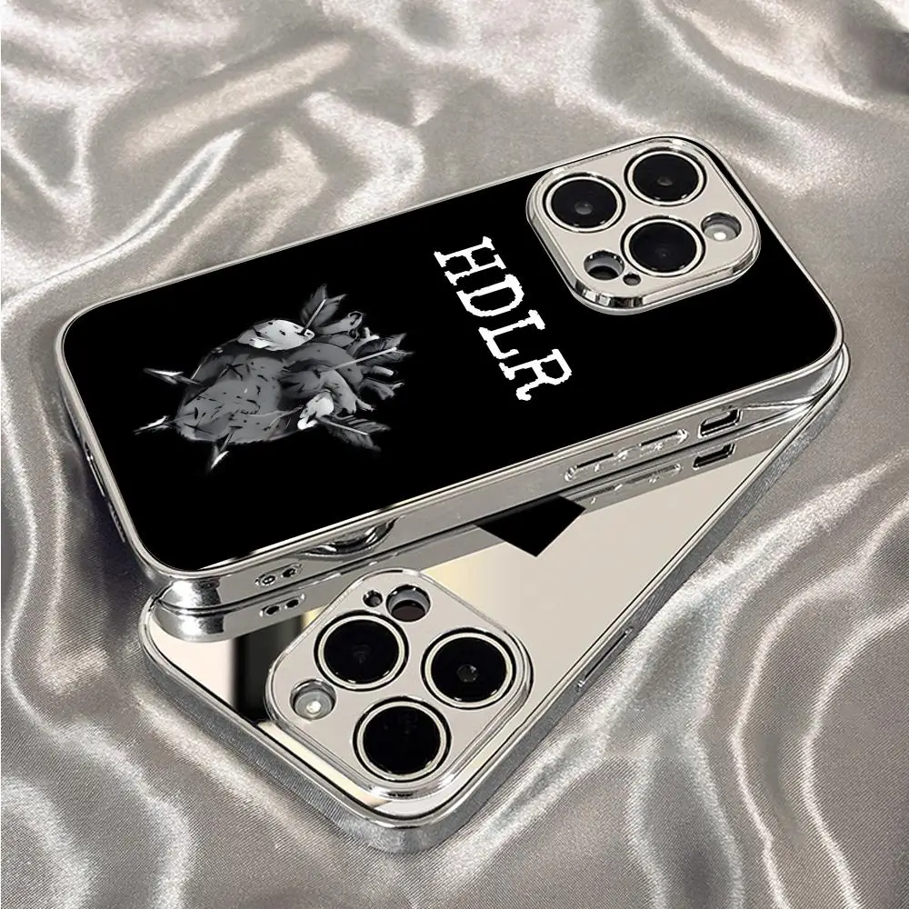 Singer N-Natos y Waor Phone Case For iPhone 17 16 15 14 13 12 Pro Max Plus Electroplated Metal Bumper Case Tempered Glass Back - view 5